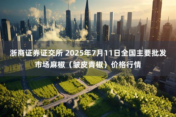 浙商证券证交所 2025年7月11日全国主要批发市场麻椒（皱皮青椒）价格行情