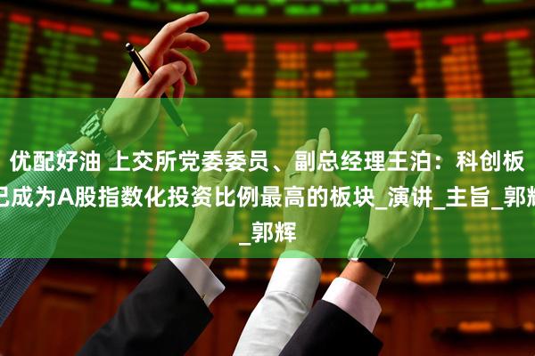 优配好油 上交所党委委员、副总经理王泊：科创板已成为A股指数化投资比例最高的板块_演讲_主旨_郭辉